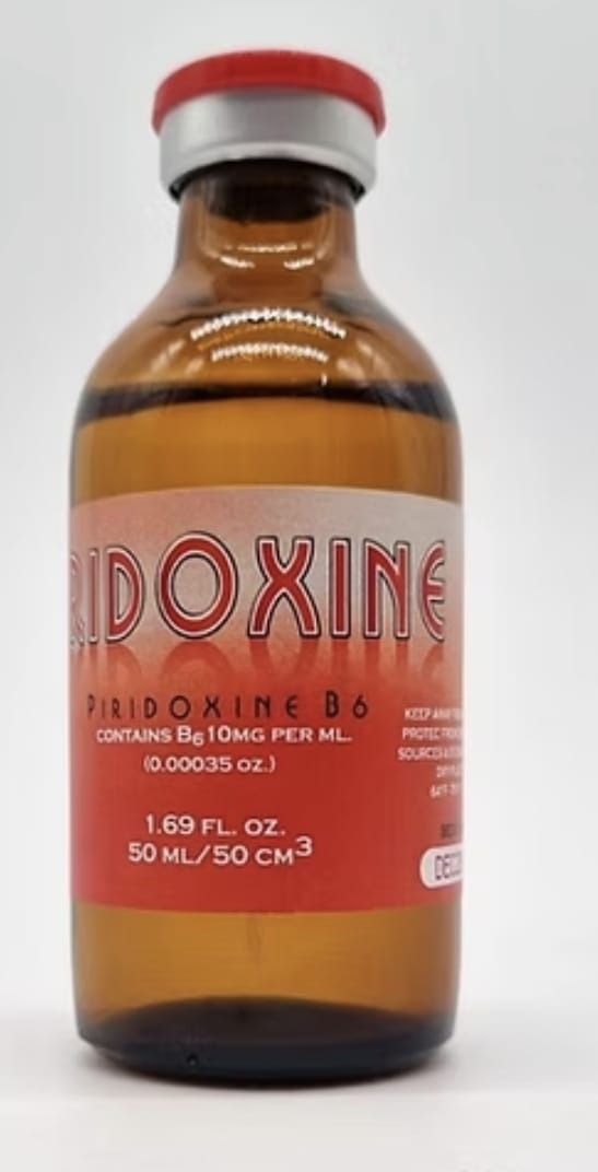 PIRIDOXINA Piridoxina B6 Frasco ámpula con 50 ml