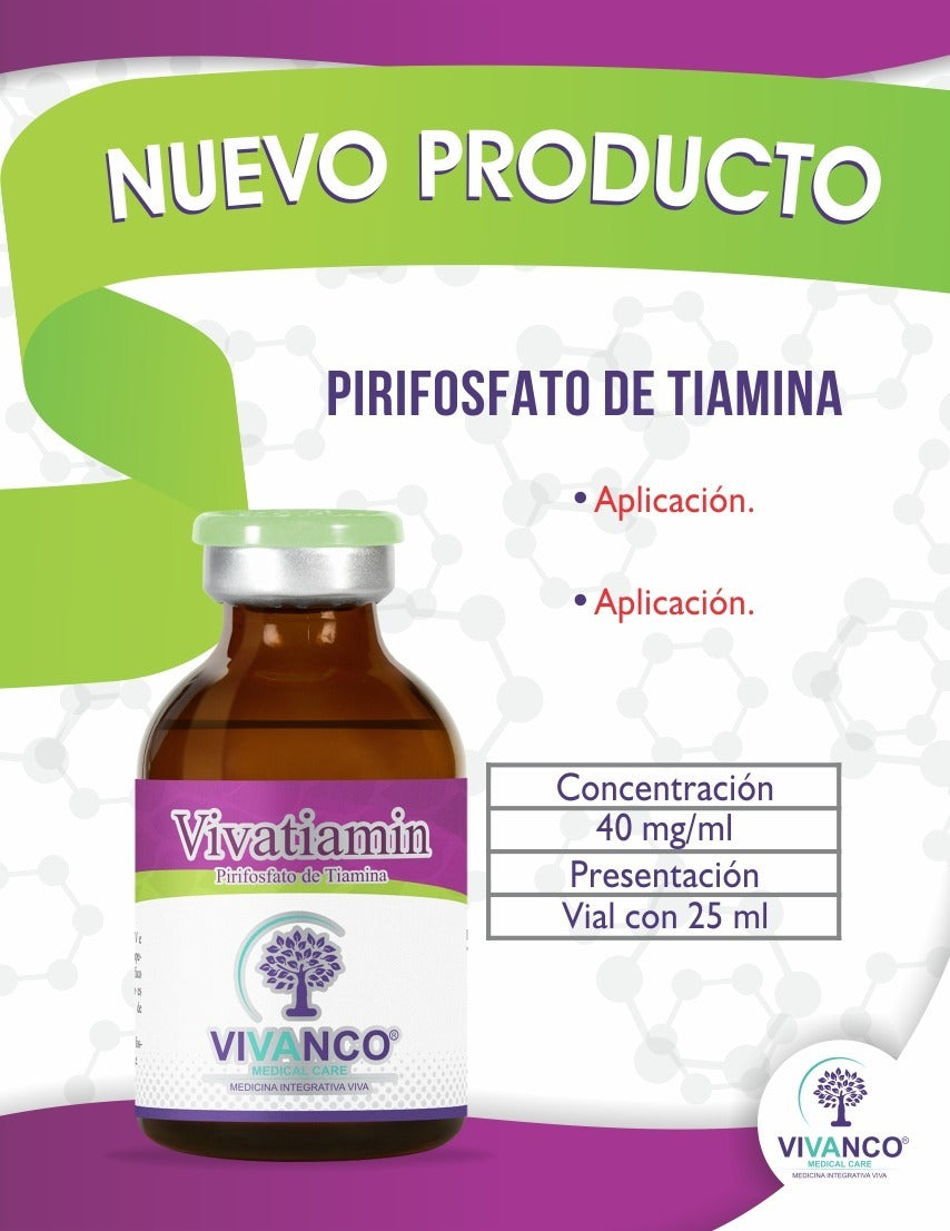 VIVATIAMIN Pirofosfato de Tiamina 4%  (1ml= 40 mg)