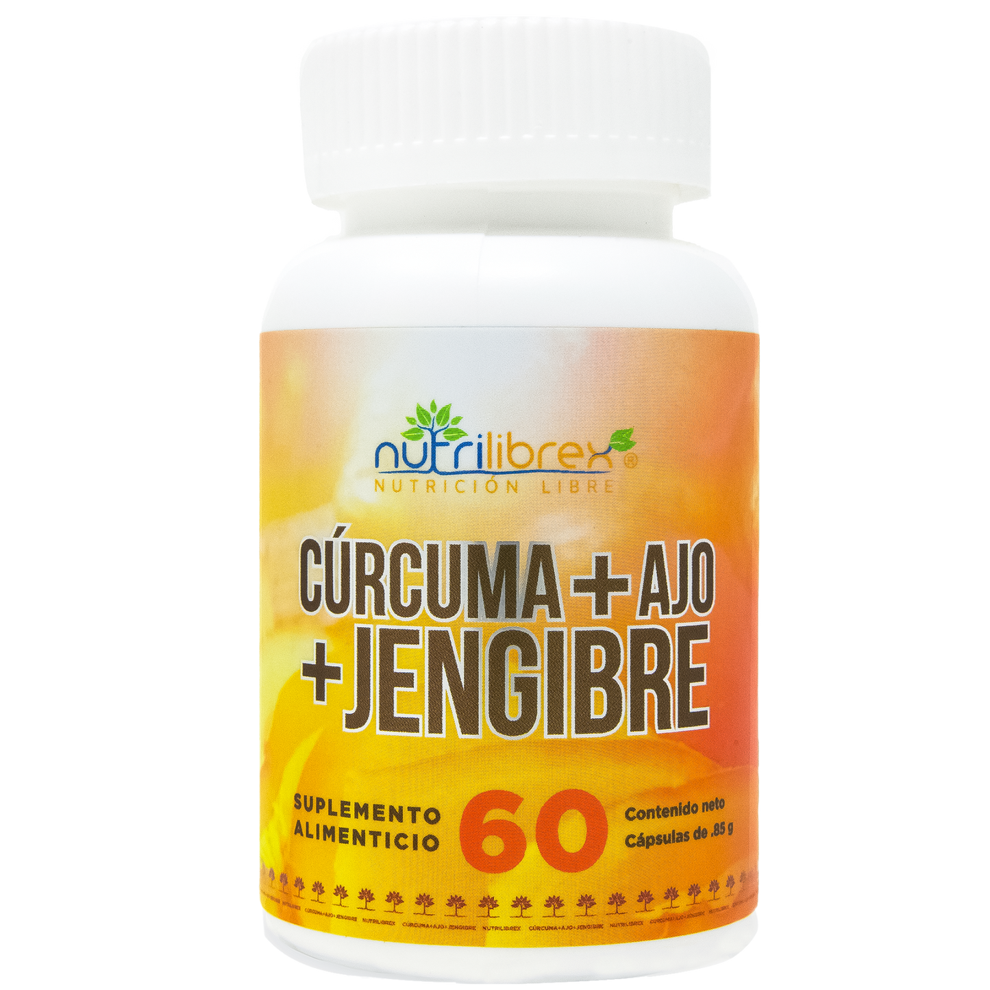 Cúrcuma + Ajo + Jengibre 60 capsulas