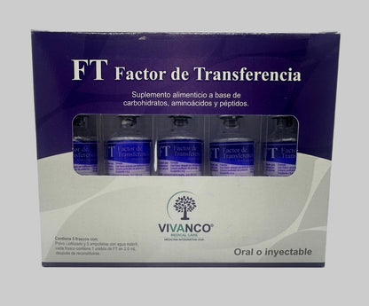FACTOR DE TRANSFERENCIA Inyectable Caja con 5 viales