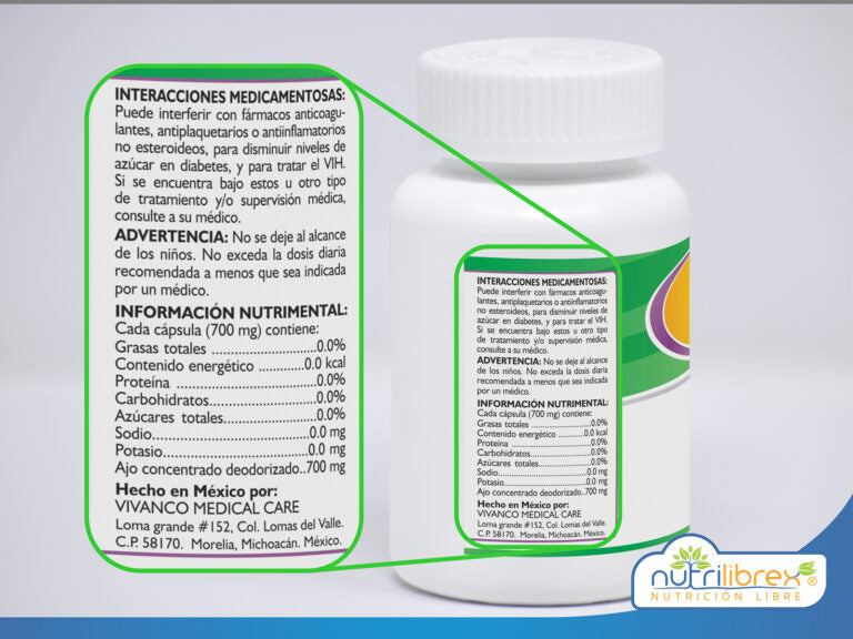 AJO 60 CAPSULAS (FRASCO)