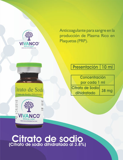 Citrato de Sodio 10ml/3.8%