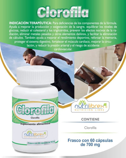 CLOROFILA 60 CAPSULAS (FRASCO)