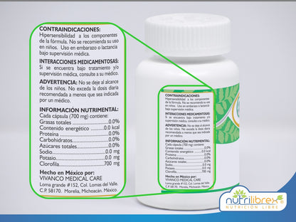 CLOROFILA 60 CAPSULAS (FRASCO)