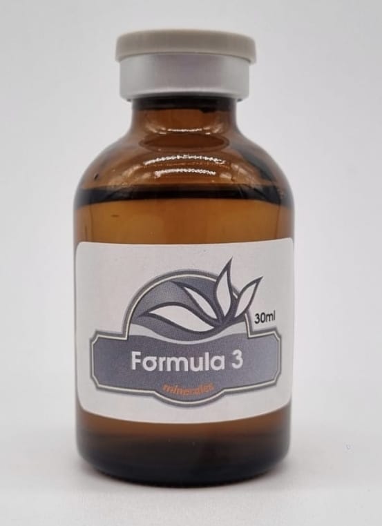 F3 TRATAMIENTO ANTIENVEJECIMIENTO Cr,Ge,Li,Mg,Mn,P,Se,Si,V,Zn Frasco ámpula de 30 ml