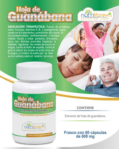 Guanábana 60 capsulas