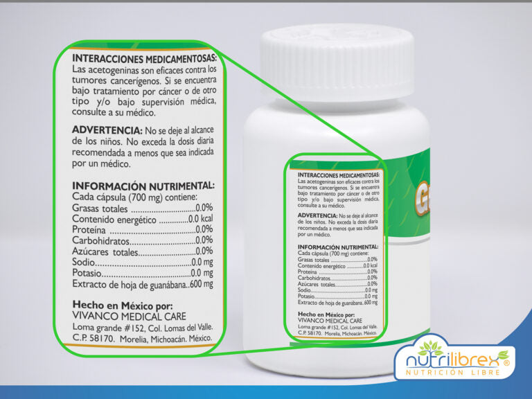 Guanábana 60 capsulas
