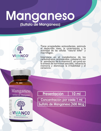 Sulfato de Manganeso 10 ml