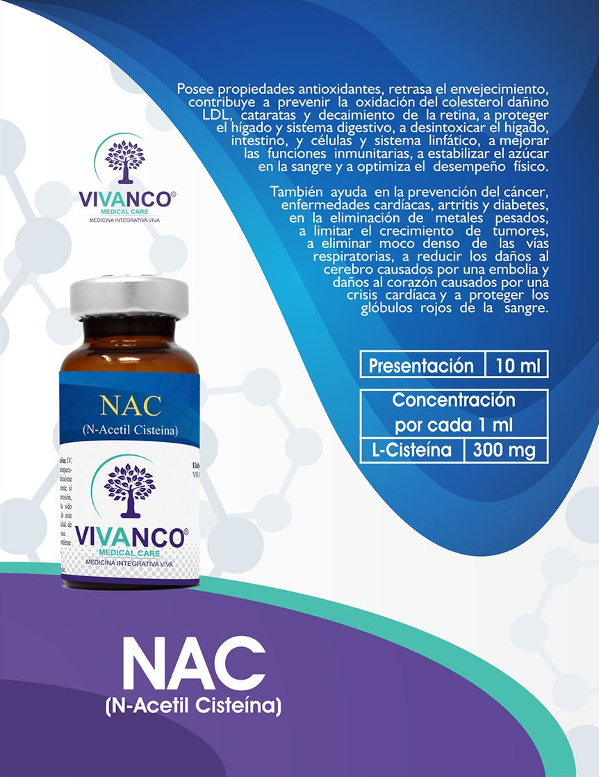 Cisteína NAC= 300 mg/ml