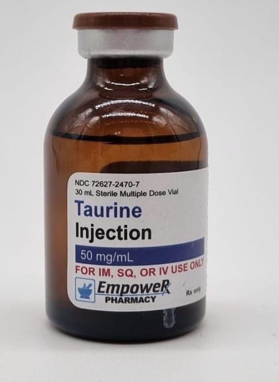 TAURINA Aminoácido 50 mg/ml Frasco ámpula de 30 ml